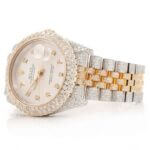 ROLEX Oyster Perpetual Diamond Datejust 41MM two-tone gold full iced moissanite 19.30CT