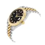 Black face Rolex Datejust 41MM Diamond Dial And Yellow Gold 126303 Men's Watch