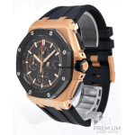 AP Royal Oak Chronograph Black Dial Offshore 44MM Rose Gold Watch