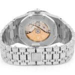 ICED OUT WATCH REPLICA AUDEMARS PIGUET ROYAL OAK 41MM STAINLESS STEEL FULL VVS MOISSANITE