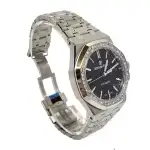 Audemars Piguet Royal Oak 41MM on wrist | Stainless steel black Automatic Diamond Bezel