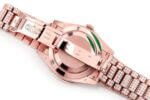ROLEX DAYDATE 40MM ROSE GOLD AUTOMATIC STAINLESS STEEL WATCH FULL ICED MOISSANITE 24.00CT