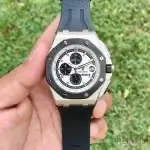 Audemars Piguet Black Panda Royal Oak Offshore Ceramic 44mm Chrono Steel 26400 Watch