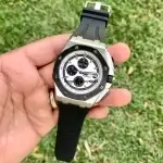 Audemars Piguet Black Panda Royal Oak Offshore Ceramic 44mm Chrono Steel 26400 Watch