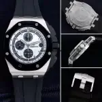 Audemars Piguet Black Panda Royal Oak Offshore Ceramic 44mm Chrono Steel 26400 Watch