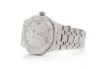 ICED OUT AP ROYAL OAK 41MM STAINLESS STEEL FULL MOISSANITE STUDDED WATCH