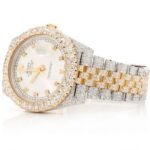 ICED OUT PRESIDENTIAL ROLEX DATEJUST II 41MM TWO TONE GOLD AUTOMATIC STAINLESS STEEL WATCH 22.00CT