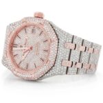 AP ICED OUT WATCH ROYAL OAK 41MM TWO TONE VVS MOISSNITE DIAMOND