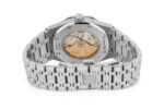 AUDEMARS PIGUET ICED OUT ROYAL OAK 41MM STAINLESS STEEL HEBREW DIAL SILVER  VVS MOISSANITE WATCH