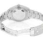 ROLEX DATEJUST ICED OUT 41MM SILVER AUTOMATIC STAINLESS STEEL WATCH FULL MOISSANITE 23.50CT