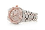 AUDEMARS PIGUET DIAMOND ROYAL OAK 41MM TWO TONE BAGUETTE FULL ICED VVS MOISSANITE WATCH