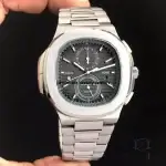 Patek Philippe Travel Time Nautilus Dark Grey Dial Men's Wrist Watch 5990/1A-001 40.5mm