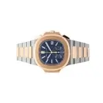 Patek Philippe Nautilus two tone 40mm Men Watch Blue Dial 5980/1AR