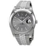Rolex Datejust 41 Rhodium Dark Dial Automatic Men's Jubilee Watch 126300