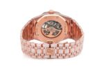 MOISSANITE AUDEMARS PIGUET SKELETON 41MM WATCH ROSE GOLD FULL ICED 24.00CT