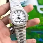 Patek Philippe Nautilus Moonphase Annual Calendar Stainless Steel 5726/1A-010 White Dial