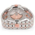 AP ICED OUT WATCH ROYAL OAK 41MM TWO TONE VVS MOISSNITE DIAMOND
