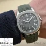 Patek Philippe Aquanaut Green Dial Rubber Strap Men's Watch 5168G-010