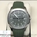 Patek Philippe Aquanaut Green Dial Rubber Strap Men's Watch 5168G-010