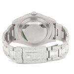 ROLEX DATEJUST ICED OUT 41MM SILVER HEBREW DIAL AUTOMATIC STAINLESS STEEL 23.50CT