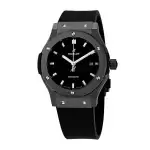 Hublot Classic Fusion Black Dial Automatic 42 mm Men's with Black Rubber Watch
