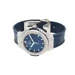 Hublot Classic Fusion Blue Titanium 45mm Automatic Movement Mens Watch