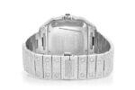 CARTIER SANTOS WATCH ICED OUT 100 XL FULL VVS MOISSANITE HEBREW DIAL
