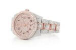 DIAMOND WATCH ICED OUT ROLEX DATEJUST 41MM TWO TONE HEBREW DIAL AUTOMATIC STAINLESS STEEL MOISSANITE 21.20CT