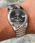 Rolex Two Tone Jubilee Band Datejust 41MM Wimbledon Rose Gold Watch 126331