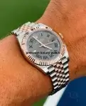 Rolex Two Tone Jubilee Band Datejust 41MM Wimbledon Rose Gold Watch 126331