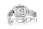 CARTIER WATCH DIAMOND FULL ICED MOISSANITE 40MM STEEL WHITE ROMAN DIAL
