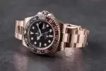 Rolex GMT Master 2 Rose Gold 40MM Black Dial & Brown/Black Ceramic Bezel Oyster Bracelet 126715CHNR