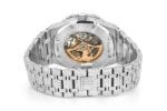 ICED OUT AP WATCH 41MM SKELETON SILVER VVS MOISSANITE 24CT