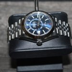 Rolex Oyster Perpetual Blue face Sky Dweller Index Dial 42mm Jubilee White Gold Fluted 326934