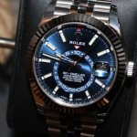 Rolex Oyster Perpetual Blue face Sky Dweller Index Dial 42mm Jubilee White Gold Fluted 326934