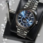 Rolex Oyster Perpetual Blue face Sky Dweller Index Dial 42mm Jubilee White Gold Fluted 326934