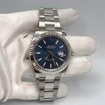 Rolex Datejust 41 Blue Dial Stainless Steel White Gold Oyster Bracelet Watch 126334