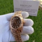 Rolex Day-Date Rose Gold Chocolate Dial 40MM President Men's Wach 228235