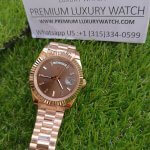 Rolex Day-Date Rose Gold Chocolate Dial 40MM President Men's Wach 228235