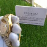 Rolex Champagne Diamond Dial | Day-Date II 41MM Yellow Gold | Diamond Bezel President Bracelet 218348