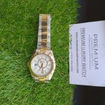 Rolex Sky Dweller Two Tone White Dial 42MM Yellow Gold Bezel Oyster Men's Watch 326933