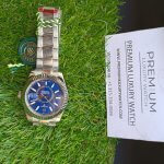 Rolex Sky Dweller Blue Index Dial 42MM Fluted White Gold Bezel Oyster Bracelet 326934
