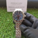 Omega Seamaster 300m black ceramic Diver Chronometer Chronograph 44mm Black Bezel Steel Bracelet