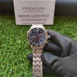 Omega Seamaster 300m black ceramic Diver Chronometer Chronograph 44mm Black Bezel Steel Bracelet