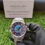 Omega Seamaster Aquaterra 150m Master Chronometer GMT Worldtimer 43mm Blue Dial Steel Men's Wrist Watch
