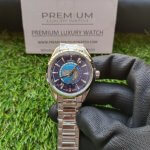 Omega Seamaster Aquaterra 150m Master Chronometer GMT Worldtimer 43mm Blue Dial Steel Men's Wrist Watch