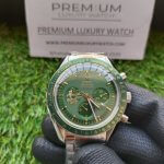 Omega Speedmaster Moonwatch 50th Anniversary Apollo 11 Moonshine Gold & Green Bezel Green Dial Men’s Wrist Watch