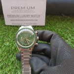 Omega Speedmaster Moonwatch 50th Anniversary Apollo 11 Moonshine Gold & Green Bezel Green Dial Men’s Wrist Watch