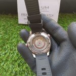 Omega Seamaster black rubber strap 300m Stainless Steel Sedna Gold Co Axial Master Chronometer Black Dial 42mm