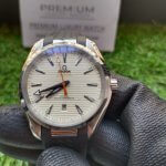Omega Seamaster Aqua Terra White Dial 150m Master Co-Axial Rubber Strap Men’s Watch